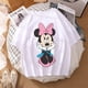thumbnail image 1 of Woman Summer New 2022 Hot Cartoon Disney Mickey And Friends Minnie Mouse Leopard Bow Portrait T-Shirt Short Sleeve Teen TopsS Gao Jinjia LED, 1 of 2