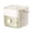 White, variant on 48 Cube Ice Maker with Easy Press Lid, Double-Deck Portable Ice Cube Tray, Ice Cube Mold Maker Container Box for Freezer Includes Lid Bin Tongs for DIY Whiskey Cocktail Coffee Beverages