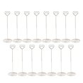 thumbnail image 2 of 15PCS Numéro de Table Titulaire, 22cm de Haut en Forme de Coeur Place Carte Titulaire Table Photo Titulaire Fil Photo Titulaire Clips, Photo Note Note Photo Support pour Centres de Table, Mariage, 2 of 7