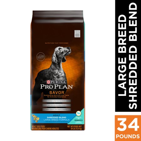 Purina Pro Plan With Probiotics Large Breed Dry Dog Food, SAVOR Shredded Blend