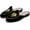 Black, variant on Women's Mules Flats with Embroidery Belgian Loafers Slip on Slippers for Women