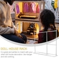 thumbnail image 3 of Milisten Delicate Doll Garment Rack Dollhouse Clothes Holder Doll Furniture Clothing Rack, 3 of 5