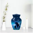 thumbnail image 6 of Dog Small Funeral Urns For Human Ashes Keepsake Mom, Blue Mini Urns For Ashes For Women, Little Cremation Urn For Male, Purple Urn For Adults, 3inch, 6 of 7
