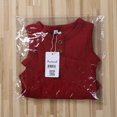 thumbnail image 4 of Faithtur Newborn Baby Summer Romper Solid Color Ribbed Knit Jumpsuit, 4 of 7