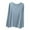Light Blue, variant on hotojiny Women's Soft Pajama Top Fall Long Sleeve Casual Sleepshirt Crew Neck Side Split Loose T-Shirt Loungewear
