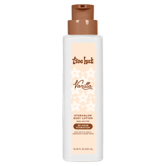Tree Hut Vanilla Hydraglow Body Lotion Shea Butter Moisturizing Lotion 18 fl oz