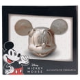 thumbnail image 4 of Alcancía Grande de Cerámica 3D, Diseño Mickey Mouse, Colección Disney Clásicos, Platinum, 4 of 4