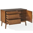 thumbnail image 4 of Bowery Hill Mid-Century Wood Media Console Table in Mahogany, 4 of 11