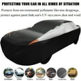 thumbnail image 3 of Waterproof Car Cover for Sedan All Weather Universial Fit Outdoor Indoor Protection Snow Sun Dust Resistant Windproof, 177x69x59 inches, 3 of 9