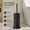 Matte Black, variant on Anti-Hand Off Toilet Plunger with Holder for Bathroom, Heavy Duty Deep Cleaning Suction Cup, Powerful Force Drain Cleaner Tool