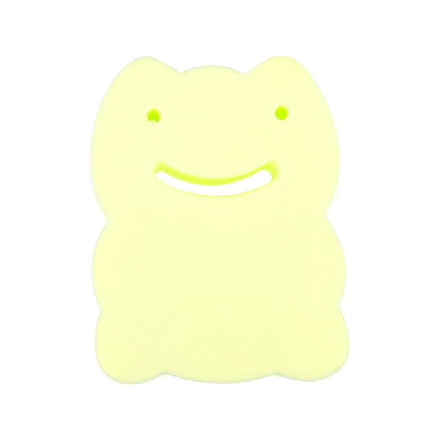 Esponja de baño en forma de rana de dibujos animados 1 Pc única de Bargains color amarillo