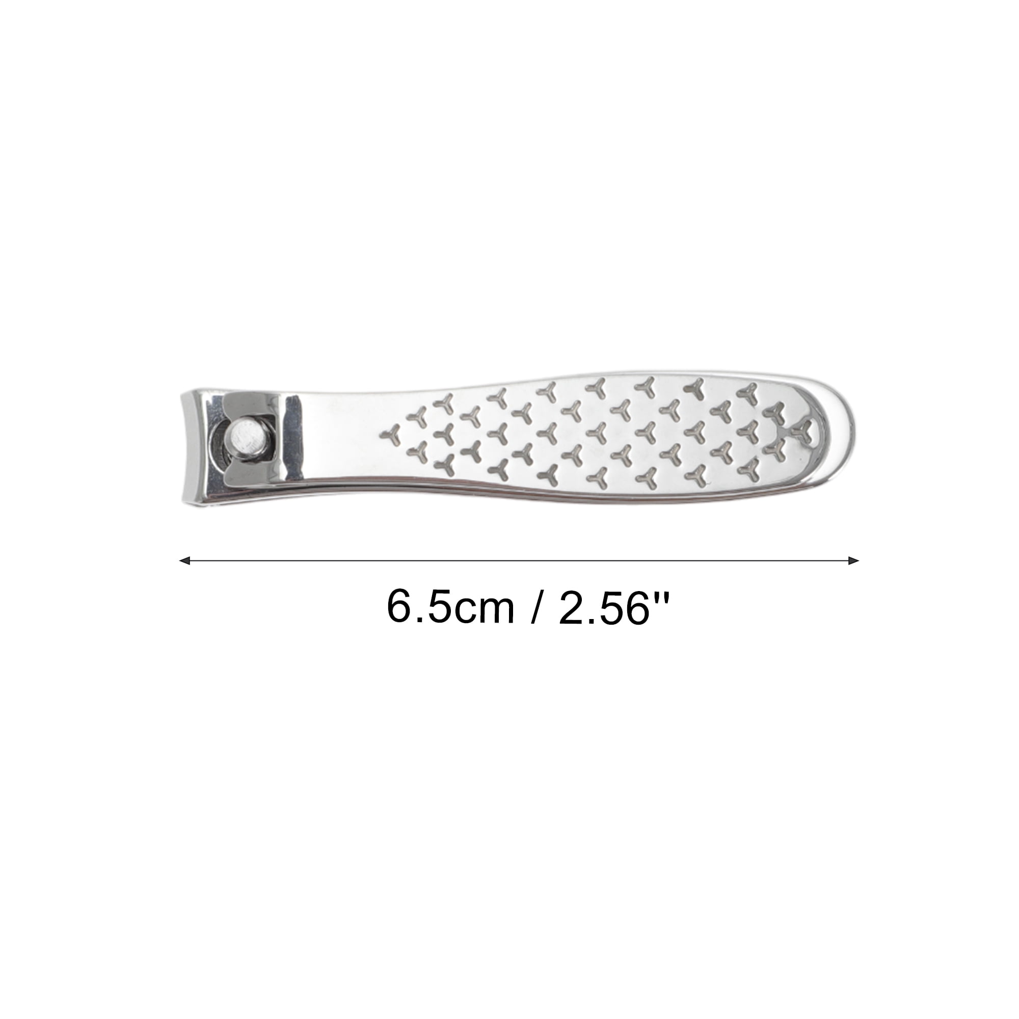 Unique Bargains 1pc Carbon Steel Convenient Nail Clippers 3.15" Length Silver Tone Small