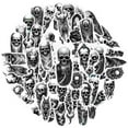 thumbnail image 2 of 35pcs Horror Stickers Skull Stickers Gothic Stickers Undead Stickers for Laptops Suitcases Notebooks, 2 of 9