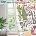 thumbnail image 4 of Yayeee Window Curtains Set of 2 for Living Room Light Filtering 63"x42", Word Wine Bottle, 4 of 7