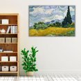 thumbnail image 3 of Wheat Field with Cypresses, 1889 - Wrapped Canvas Print Wall Art | 48" W x 32" H, 3 of 4