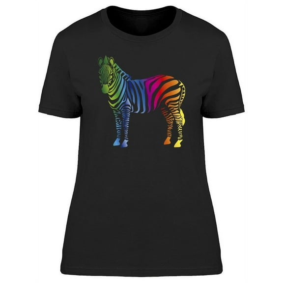 Color Palette Zebra Cmyk T-Shirt Women -Image by Shutterstock, Female Large