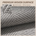thumbnail image 6 of VUNATE Kitchen Rugs 20"x47" Herringbone Woven Non-Slip Kitchen Mat, Washable Absorbent Floor Rug with Durable Backing, Soft Low Profile Kitchen Rug for Sink Area, Entryway, Laundry Room Gray, 6 of 7