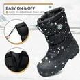 thumbnail image 4 of Bocca Boys Waterproof Snow Boots Black Slip Resistant Winter Boots 3M, 4 of 6