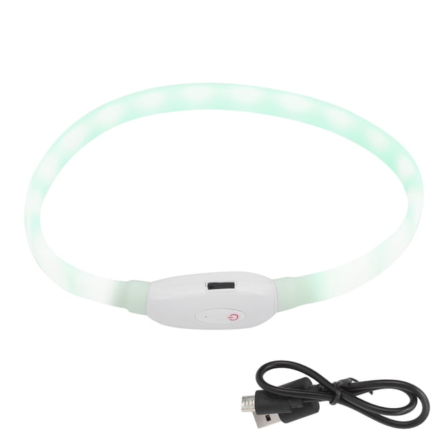 Led Dog Walking Collar, Abrasion-Resistant Safety LED Dog Collar USB Charging For Walk The Dog For Dogs ANGGREK AC8546