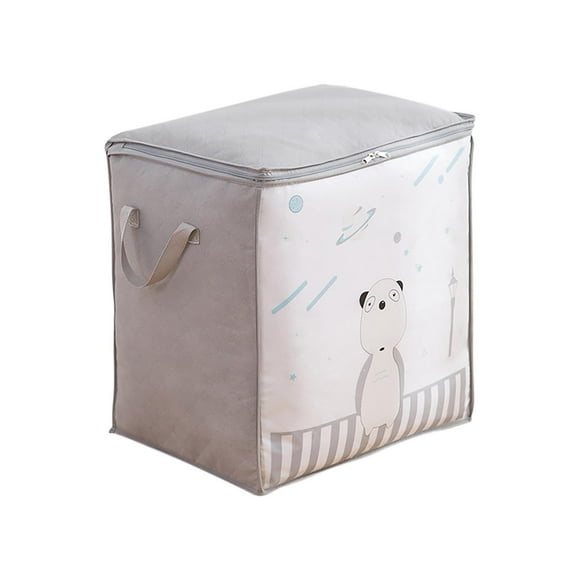 Storage Containers Canvas Storage Bag with Side Zip Open & Handles, Thick Soft Breathable Closet Organizer for Beddings, House Move Or Winter Garment Storage In Wardrobe Storage Containers