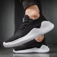 thumbnail image 2 of Chaussures de Course pour Hommes Mode Espadrilles Respirantes en Maille Semelle Souple Chaussures de Marche, 2 of 9