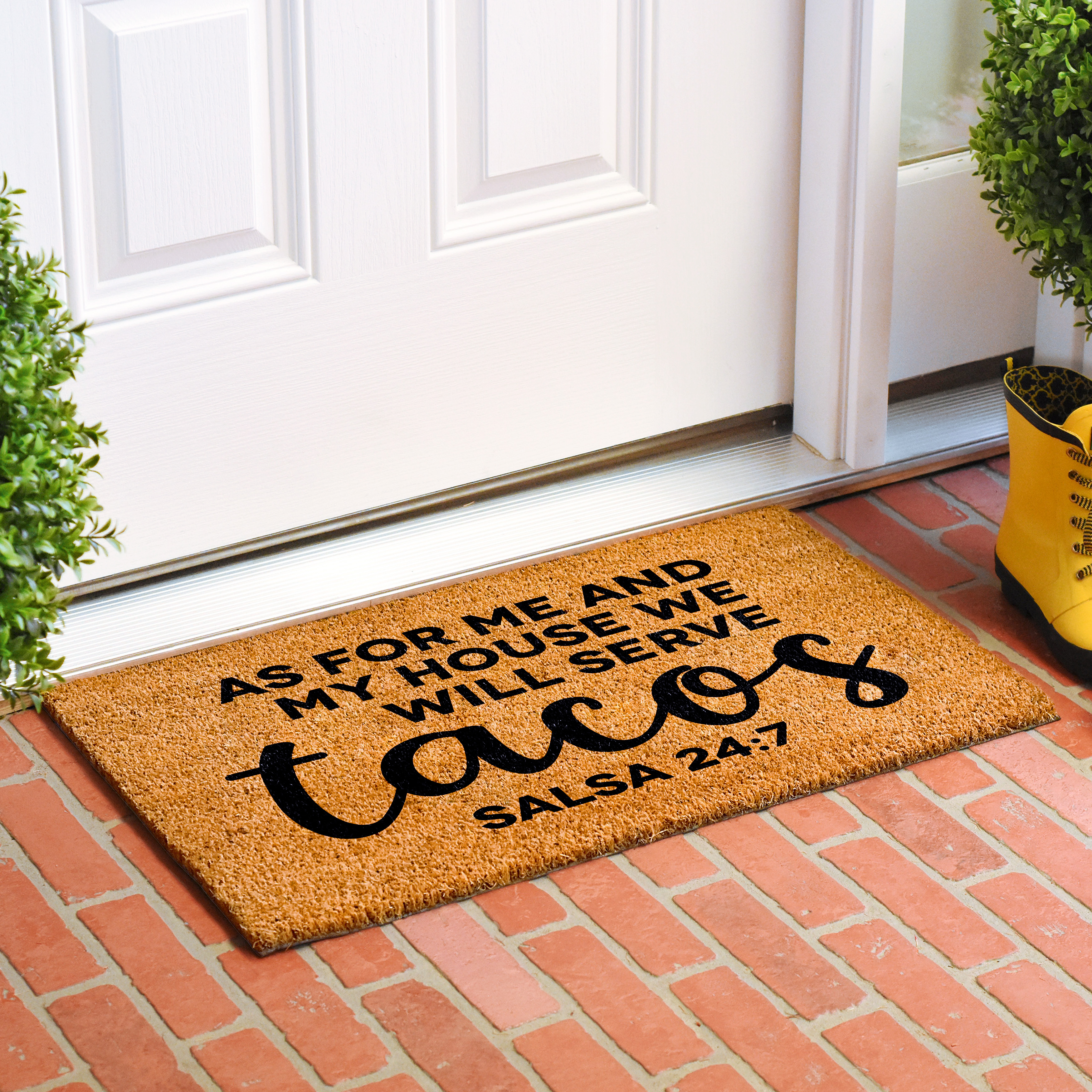 Calloway Mills 105931729 We Serve Tacos Doormat