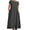 Grey, variant on Wdgfv Cotton Dresses for Womens Short Sleeve Maxi Dress Casual Flowy Pleated Summer Dresses with Pockets Grey M