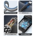 thumbnail image 4 of Magtame Magnetic Coiled iPhone Charger Cord, 3.3FT MFi Certified Lightning Cable Fast Charging, Tangle Free Data Transfer Cord Braided Compatible wit, 4 of 7