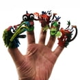 thumbnail image 1 of Marionetas divertidas, pequeños juguetes con forma de animal, fea cabeza de acebo, x5, 1 of 5