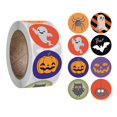 thumbnail image 1 of Pegatinas De Halloween Lindas Pegatinas Con Forma De Dibujos Animados Para La Decoración De Navidad De Halloween 500Pcs / Roll Methold HA037700-00, 1 of 6