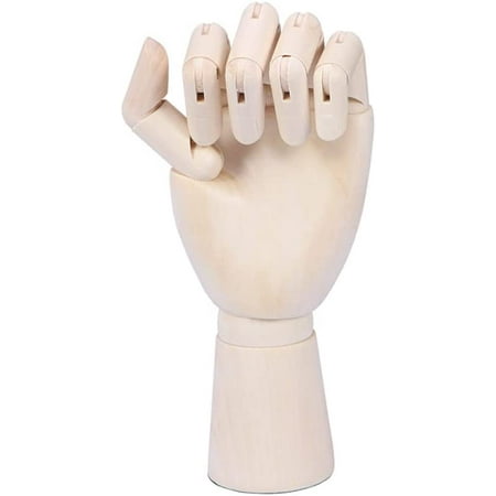 Mannequin Hand Flexible Wooden Hand Model Moveable Artists Mannequin ...