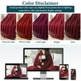 thumbnail image 6 of PAVILIA Maroon Red Knit Throw Blanket for Couch Bed, Soft Knitted Farmhouse Sofa Throw for Living Room, Lightweight Decorative Fall Throw Blanket for Chair, Outdoor Textured Boho Blanket, 50x60, 6 of 9
