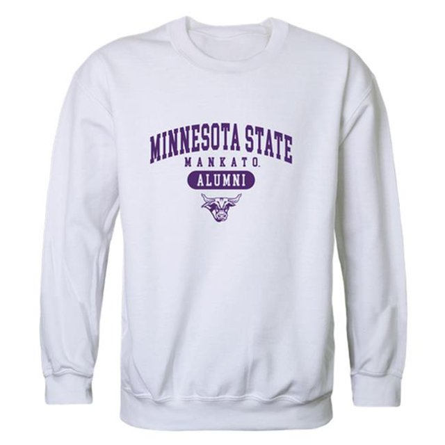 W Republic 560-132-WHT-04 Men Minnesota State Mavericks Alumni Fleece, White - Extra Large