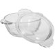 thumbnail image 5 of 1 bol de vidrio resistente al calor para cocer huevos al vapor con tapa, ideal para la cocina (275 ml)., 5 of 8