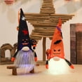 thumbnail image 4 of Peluche De Gnomos De Halloween Con Luces, Muñeco Sin Rostro De Calabaza De Peluche, Decoraciones De Halloween Para Ventana De Mesa De Chimenea Cateissary HA047081-01, 4 of 6