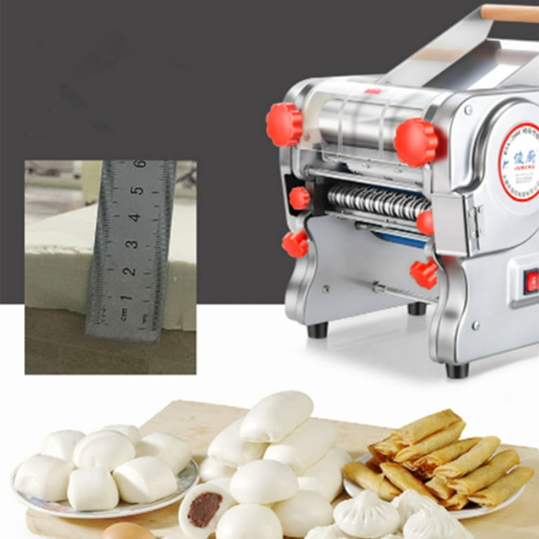 110V Stainless Steel Electric Noodle Making Pasta Maker, Commercial Dough  Roller Noodle Cutting Machine (Dough Width 22cm, Noodle Width 2mm/6mm)