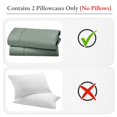 thumbnail image 2 of California Design Den 100% Cotton Pillowcases, Pillow Case Set of 2, Luxury 400 Thread Count Sateen Pillowcases, Match with Our 400 Thread Count Sheets, 2 of 5