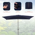 thumbnail image 2 of CHYVARY 10x7 ft Outdoor Patio Rectangle Market Umbrellas, Aluminum Frame Table Umbrella for Patio, Deck and Pool,Navy Blue, 2 of 9