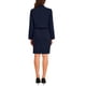 thumbnail image 3 of Conjuntos de trajes de blazers de negocios para mujeres, blazers de manga larga casual y vestidos sin mangas, atuendos de oficina XL azul marino, 3 of 5