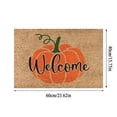thumbnail image 3 of 1 Pcs Autumn Welcome Door Mat Pumpkin Floor Mat Fall Seasonal Thanksgiving Halloween Indoor Outdoor Entrance Mat Fall Decor Mat Halloween Floor Mat, 3 of 5