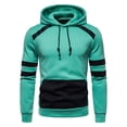 thumbnail image 2 of Fesfesfes Hooded Tops for Men Hoodies Pullover Pocket Long-sleeved Color-blocking Hooded Sweatshirt Under $10, 2 of 9