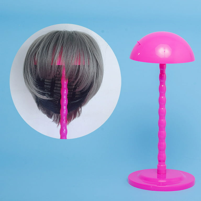 Bcloud 30cm Portable DIY Wig Stand Hairpiece Toupee Folding Holder Hat  Storage Rack 