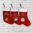 thumbnail image 5 of Juego de medias navideñas, medias navideñas de 3 piezas con adornos colgantes de árbol de Navidad en 3D, 5 of 5