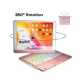 thumbnail image 4 of Case with Keyboard For iPad 9th / 8th / 7th Gen 10.2 inch & iPad Air 3rd Gen / iPad Pro 10.5", Rotatable, Multi-Touch Trackpad, Backlight & Pencil Holder, 4 of 7