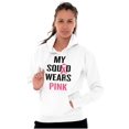 thumbnail image 3 of Breast Cancer BCA My Squad Wears Pink Hoodie Sweatshirt Women Brisco Brands M, 3 of 6