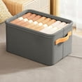 thumbnail image 5 of Closet Organizers and Storage Bins, Fabric Baskets for Storage, 15X10X8 In, Storage Bins for Closet, Clothing Sorting, Bedroom Spaces, Charcoal Gray, 1 Pc, 5 of 7