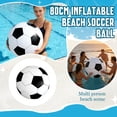 thumbnail image 2 of Inflatable Soccer Ball with Rapid Valve - Massive PVC Football for Beach, Backyard, Party Games & Parades,Outdoor Sports Toy (31.5 Inch), 2 of 6