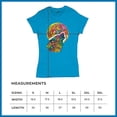 thumbnail image 5 of Tee Hunt Howling Wolf and Moon T-Shirt Dean Russo Colorful Wild Life Women's T-Shirt Tee, Light Blue, Medium, 5 of 5