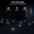 thumbnail image 2 of WE Solar Brick Lights - Outdoor Waterproof Patio & Garden Decor for Patio, Yard, Walkway, Pathway, 2 of 6