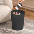 thumbnail image 2 of Kitchen Trash Can, Step-On Garbage Can with Lid, Tall Kitchen & Bathroom Trash Can, Small Office Waste Bin, Black - Xuniizn, 2 of 7